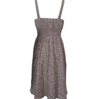 Floral Backless A-Line Dress for Women