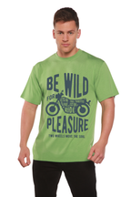 Be Wild Men's Bamboo Viscose/Organic Cotton Short Sleeve Graphic T-Shirt