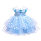 Children's Flower Princess Dress Year-old Girl Polka Dot