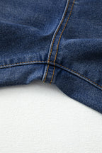 Black Raw Hem Unique Cuffs Straight High Rise Loose Jeans