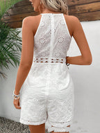 Hollow-out Lining Fashionable And Comfortable One-piece Shorts