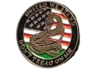 DON'T TREAD ON ME BLACK SHANTUNG STRAW