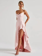 Bethany Backless Ruffles Irregular Dress Summer