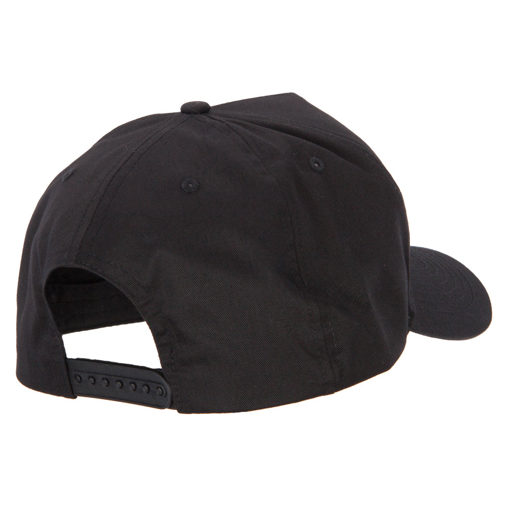 Big Size Solid Cotton Twill 5 Panel High Profile Pro Style Snap Cap