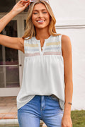 Rebekah Stitch Sleeveless Shift Top