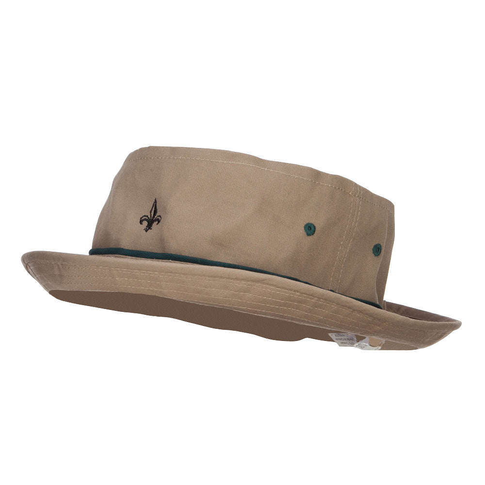 Mini Fleur De Lis Embroidered Big Size Hat