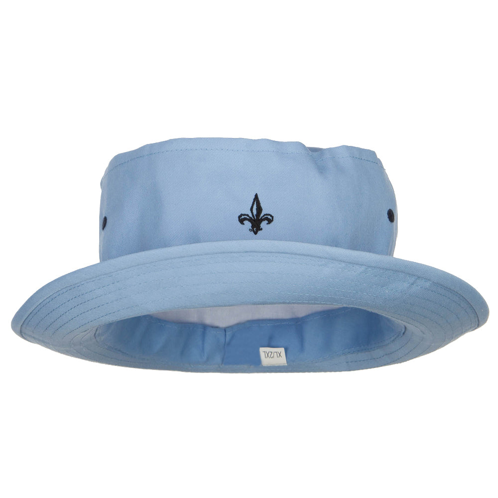 Mini Fleur De Lis Embroidered Big Size Hat