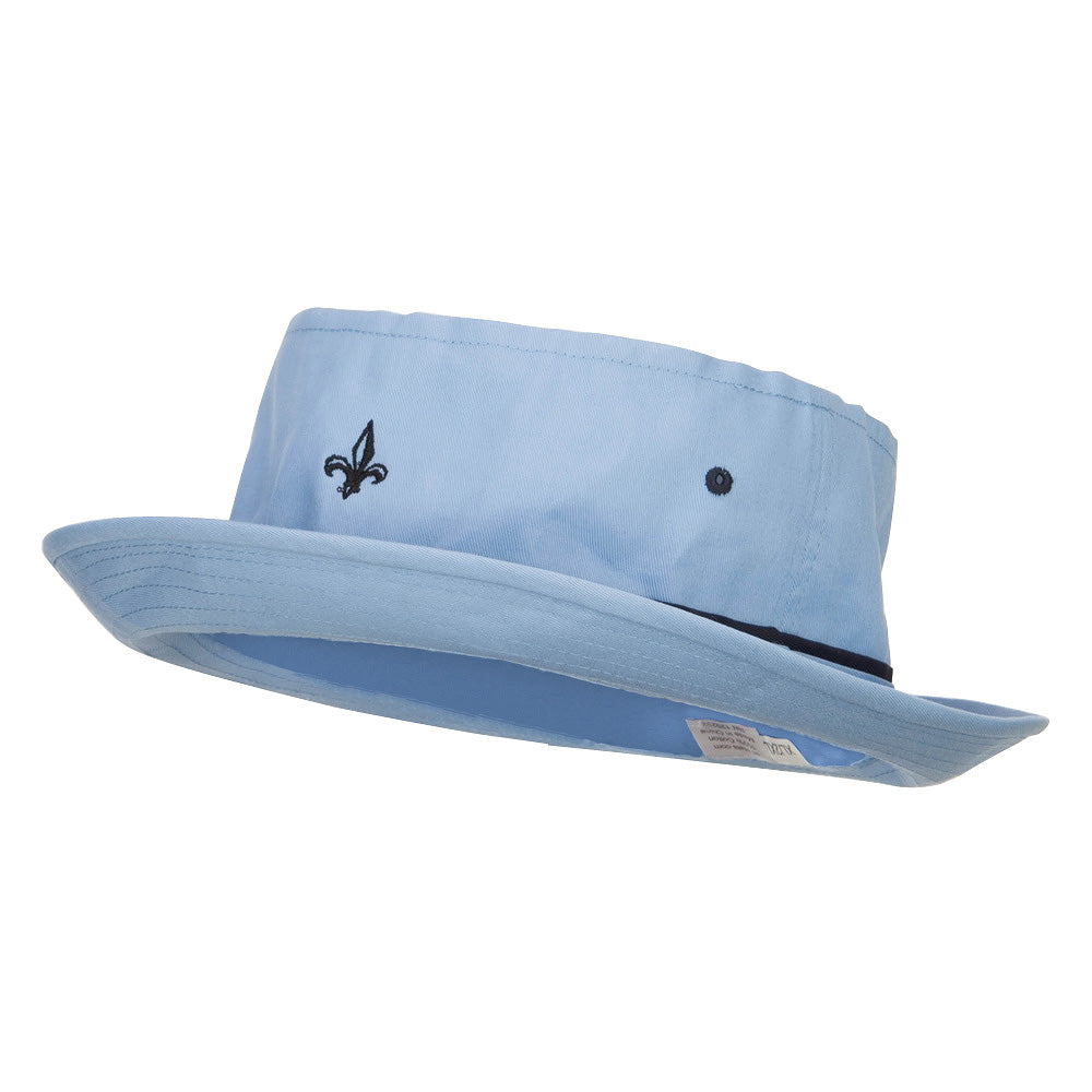 Mini Fleur De Lis Embroidered Big Size Hat
