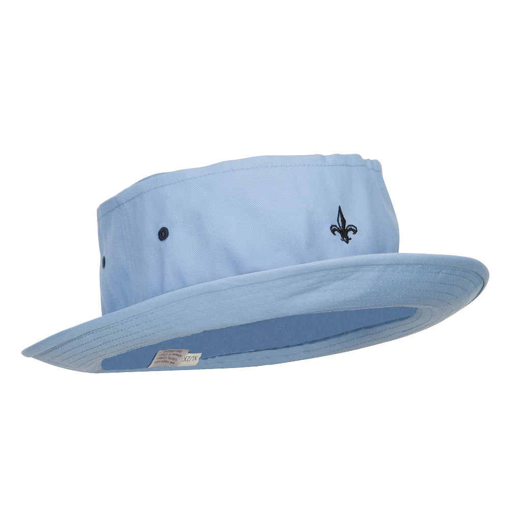 Mini Fleur De Lis Embroidered Big Size Hat