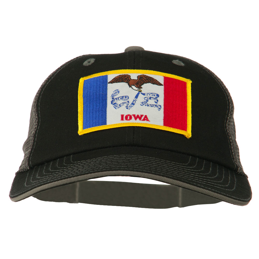 Big Mesh State Iowa Patch Cap