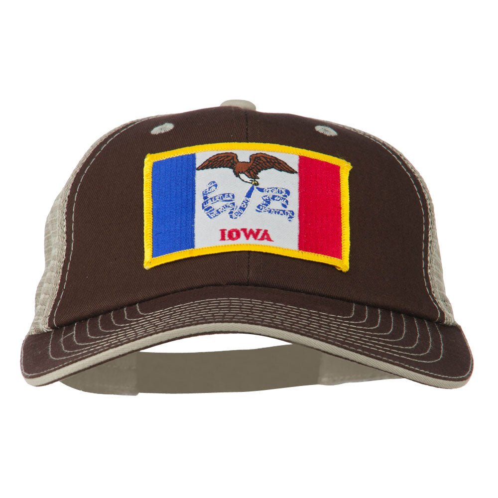 Big Mesh State Iowa Patch Cap