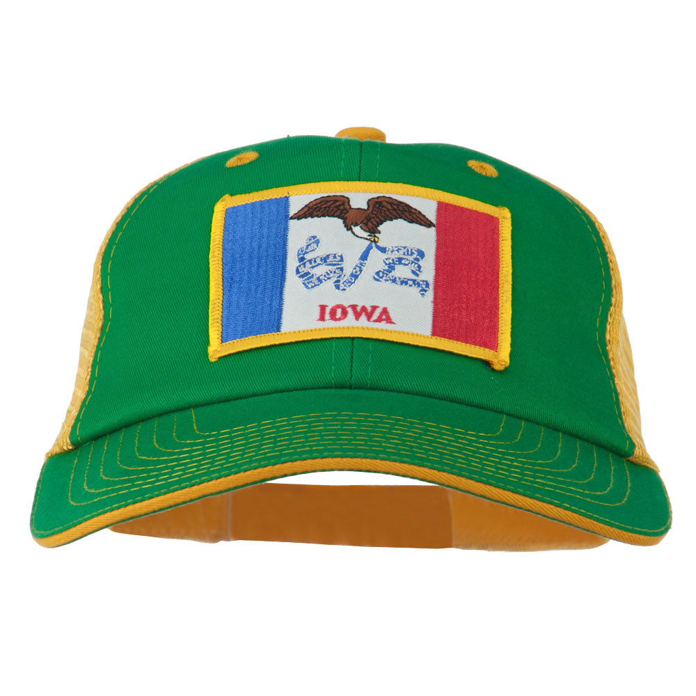 Big Mesh State Iowa Patch Cap