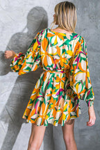 DARING HEART WOVEN MINI DRESS