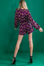 REAL ALLURE SEQUIN ROMPER