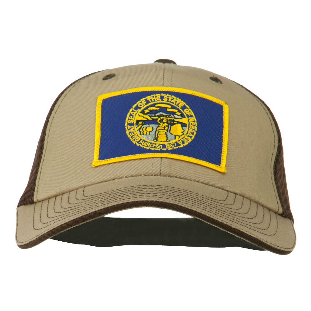 Big Mesh State Nebraska Patch Cap