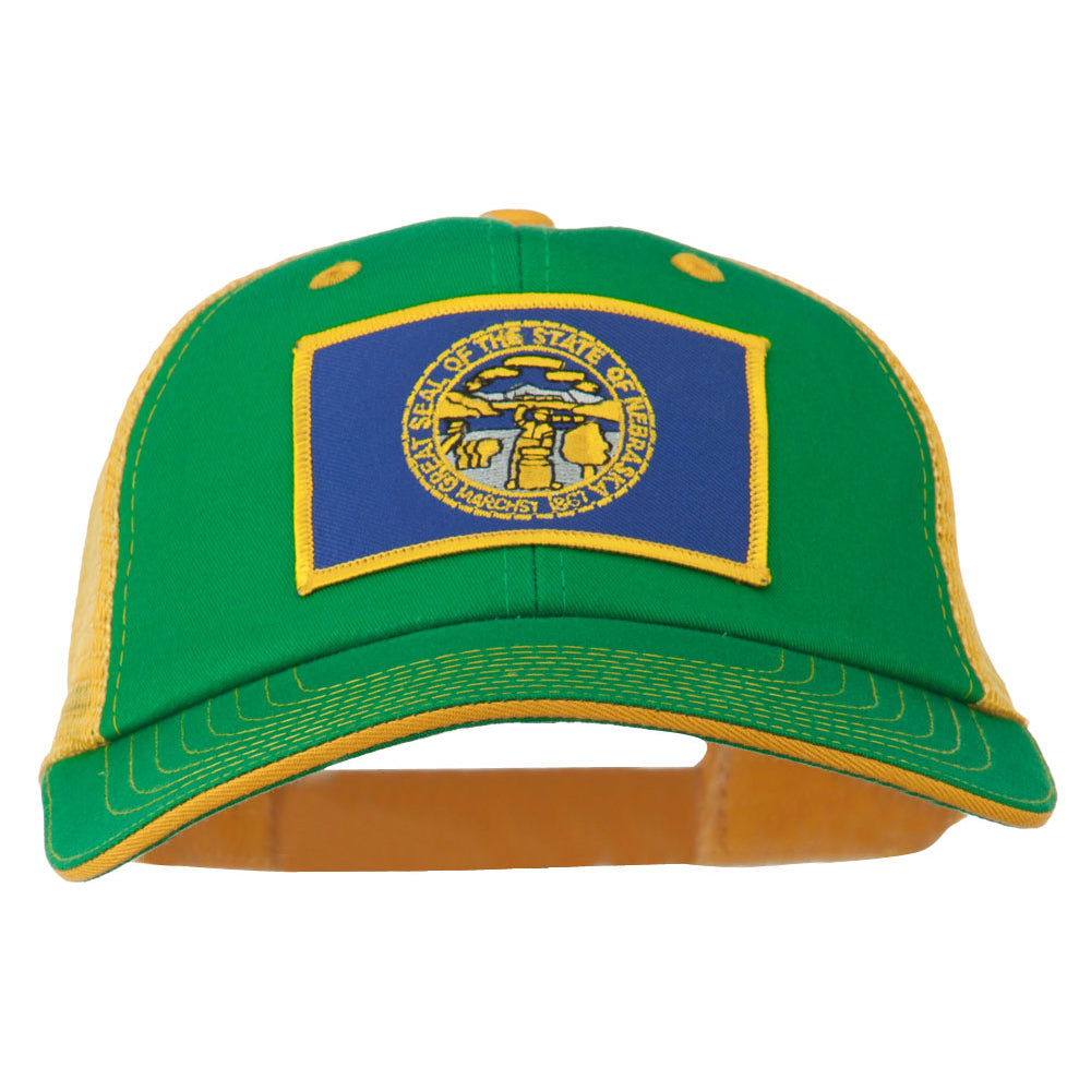 Big Mesh State Nebraska Patch Cap