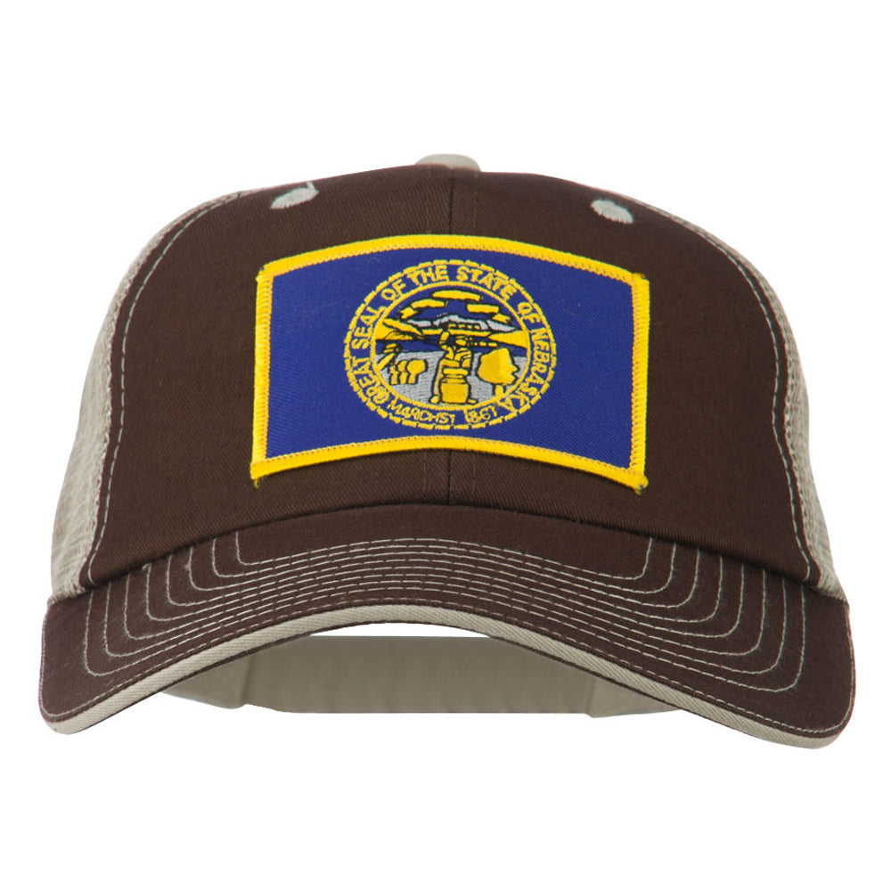 Big Mesh State Nebraska Patch Cap