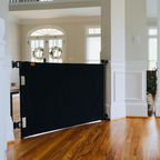 Oil Waxed Canvas Pet Safety Gate – Durable, Waterproof, Vintage-Inspired | fit openings from 27.6" to 55" wide and stand 33"