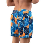 Men’s Premium Compression-Lined Hybrid Shorts – Blue Jungle