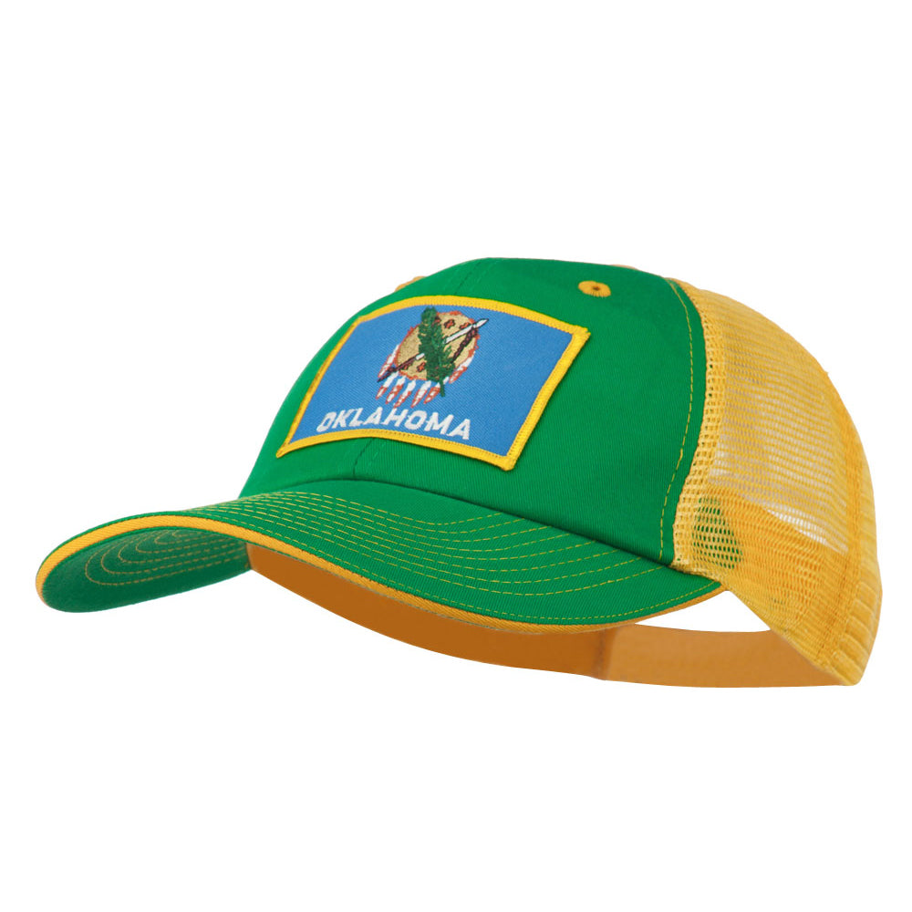 Big Mesh State Oklahoma Patch Cap