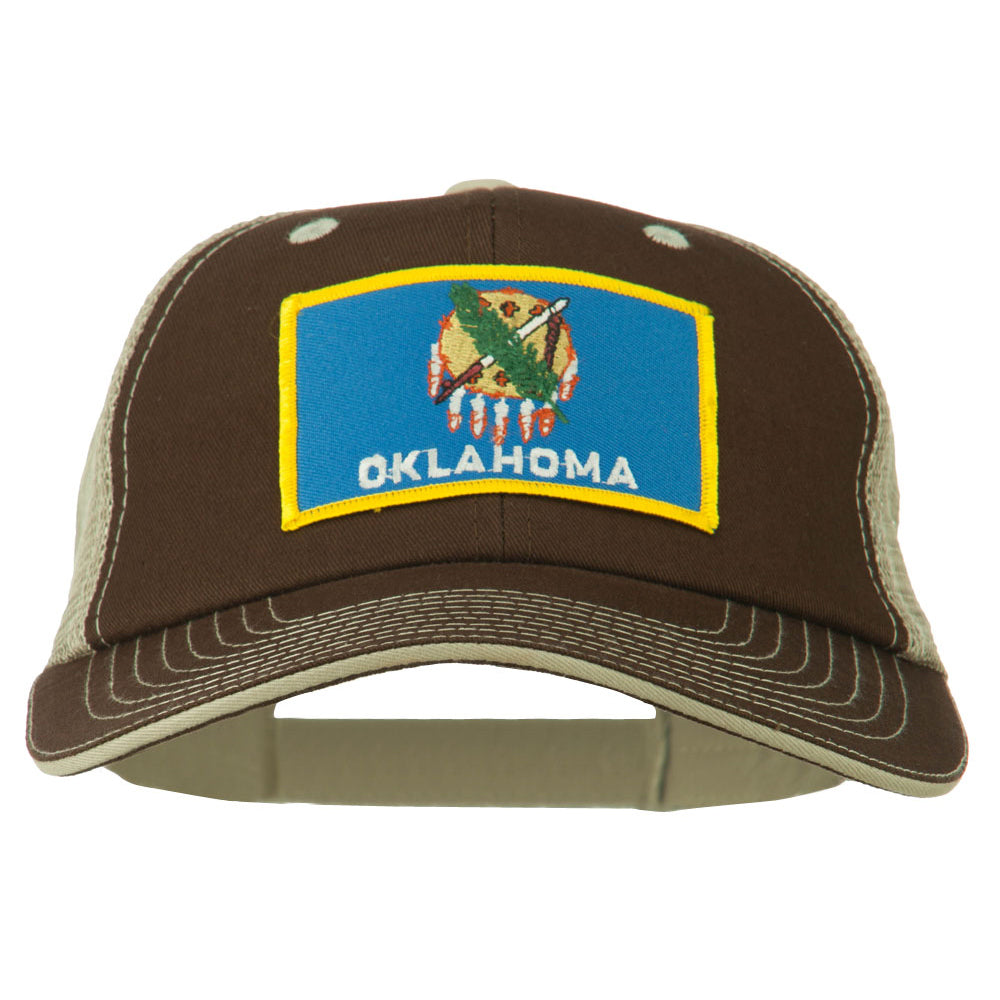 Big Mesh State Oklahoma Patch Cap