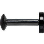 1/4 Black IP 4mm Circle Internal Thread Daith Cartilage Tragus