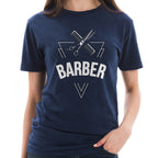Barber Unisex Ring Spun Cotton Vintage Short Sleeve Crewneck Tee Shirt