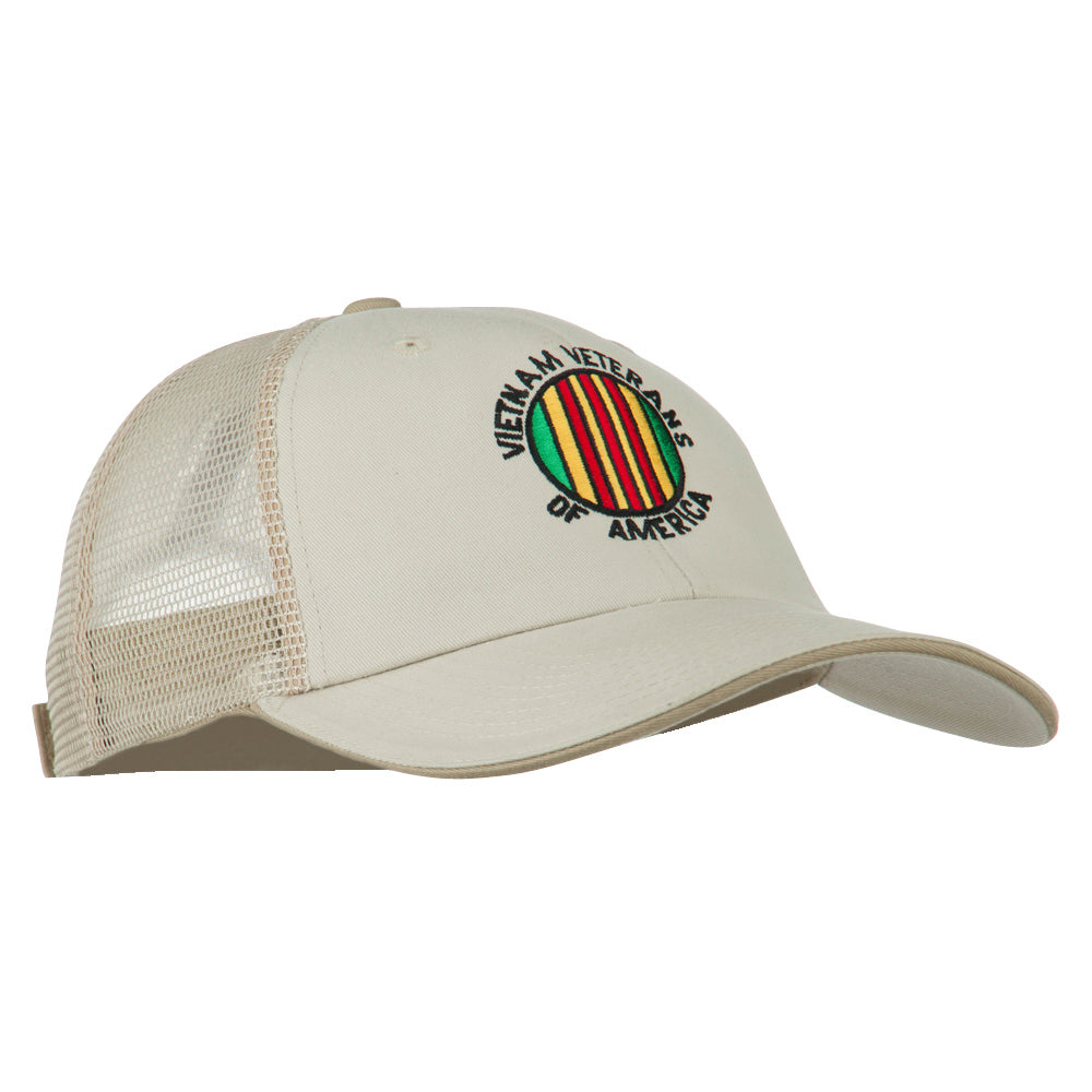 Vietnam Veteran Embroidered Big Size Mesh Cap