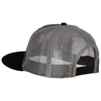American Grey Flag Patched Big Size Flat Bill Trucker Cap