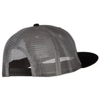 American Grey Flag Patched Big Size Flat Bill Trucker Cap