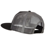 American Grey Flag Patched Big Size Flat Bill Trucker Cap