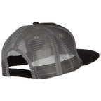 American Grey Flag Patched Big Size Flat Bill Trucker Cap