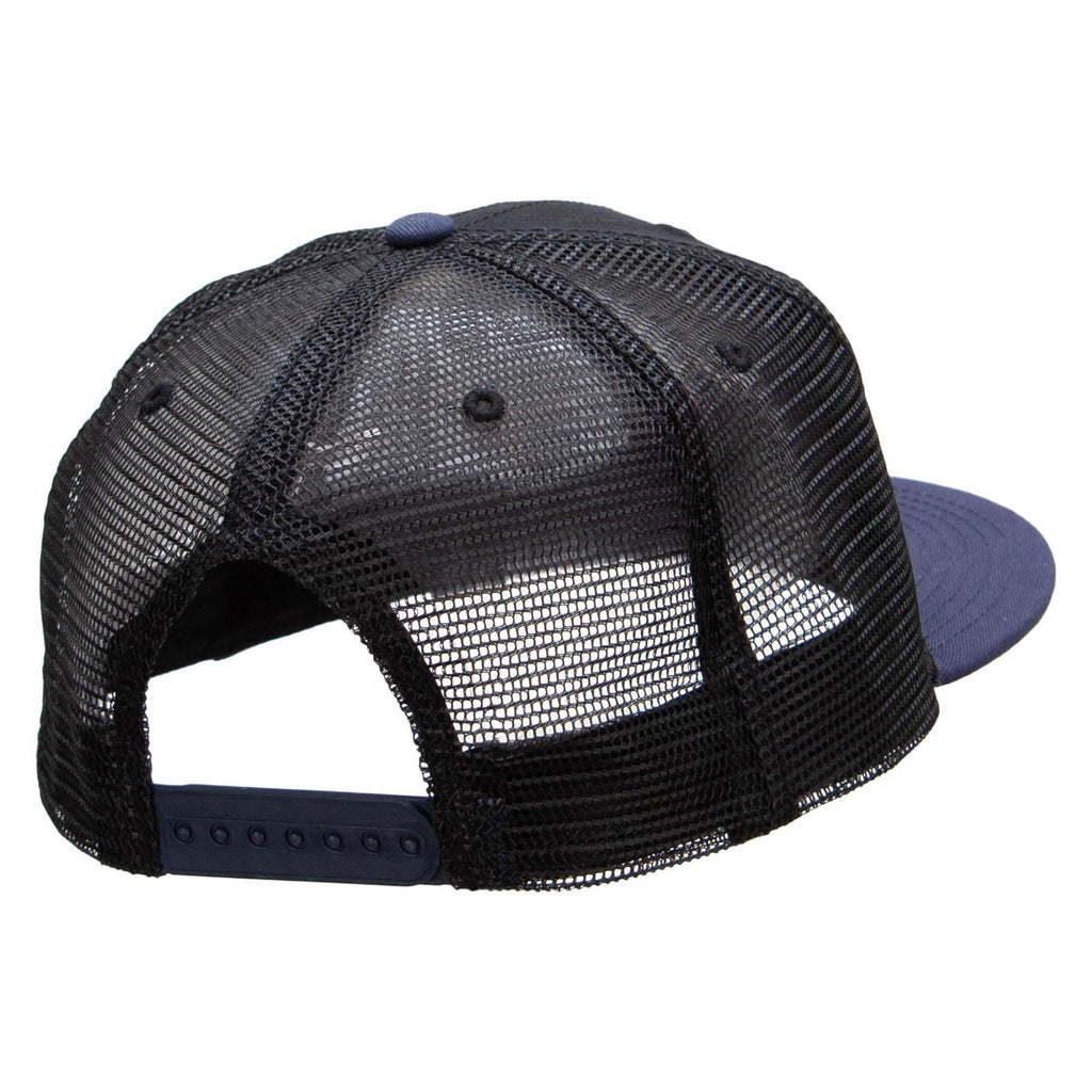 American Grey Flag Patched Big Size Flat Bill Trucker Cap
