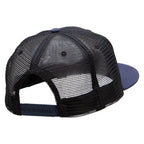 American Grey Flag Patched Big Size Flat Bill Trucker Cap