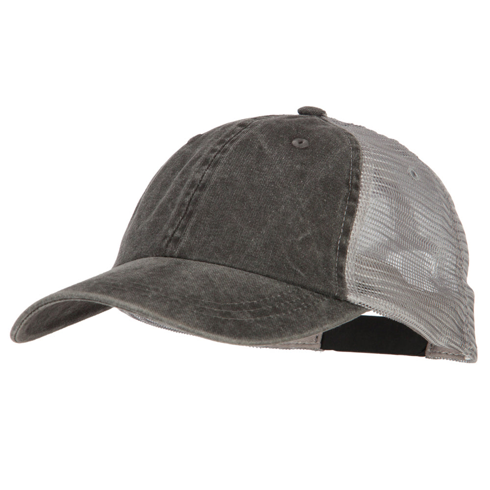 Big Size Washed Pigment Dyed Twill Trucker Cap