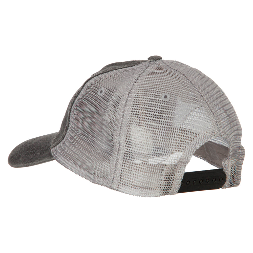 Big Size Washed Pigment Dyed Twill Trucker Cap