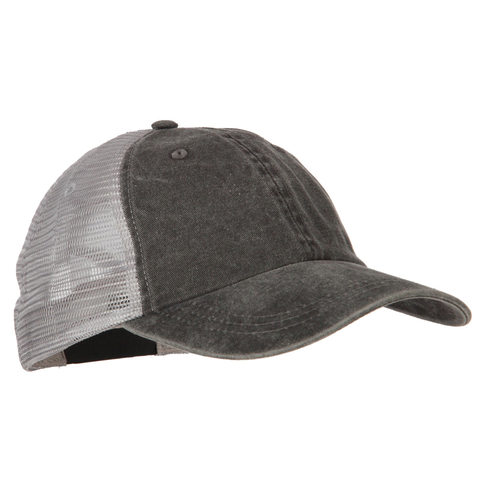 Big Size Washed Pigment Dyed Twill Trucker Cap