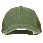 Big Size Washed Pigment Dyed Twill Trucker Cap