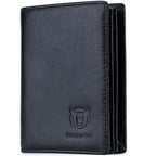 Bullcaptain Large Capacity Genuine Leather Bifold Wallet/Credit Card Holder