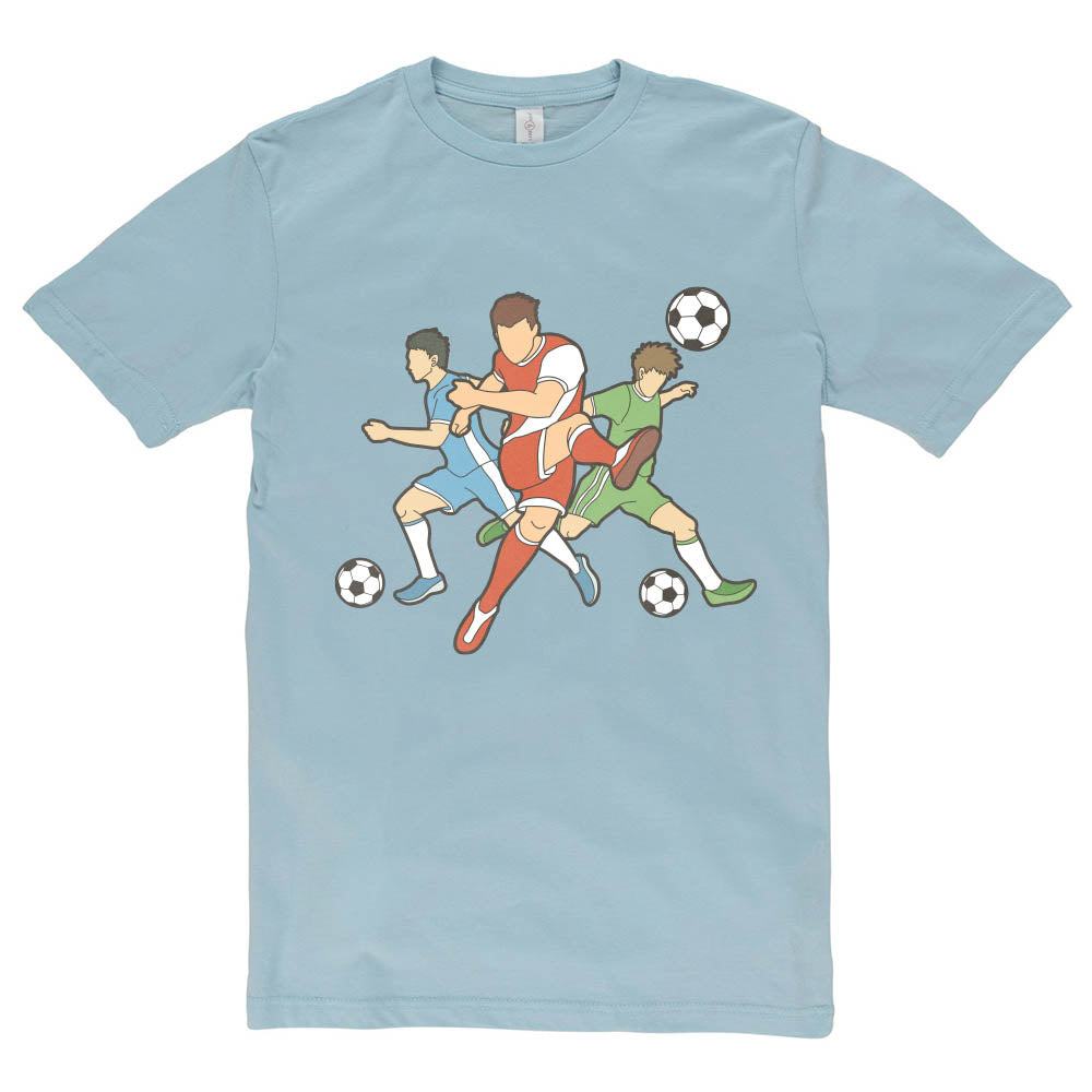 Soccer Action Graphic Design Deluxe Jersey T-Shirt