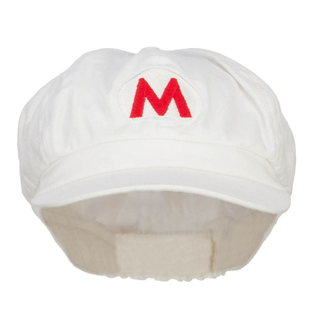 Big Size Fire Mario Luigi Embroidered Newsboy