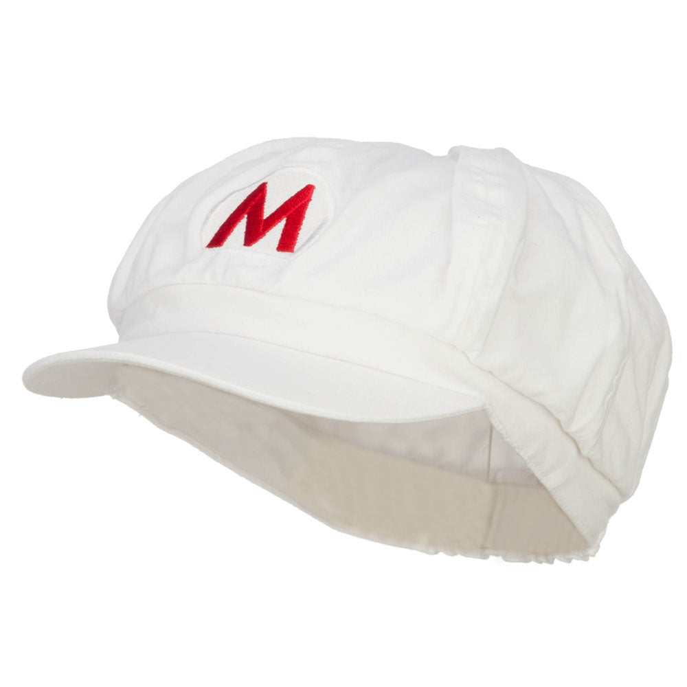 Big Size Fire Mario Luigi Embroidered Newsboy