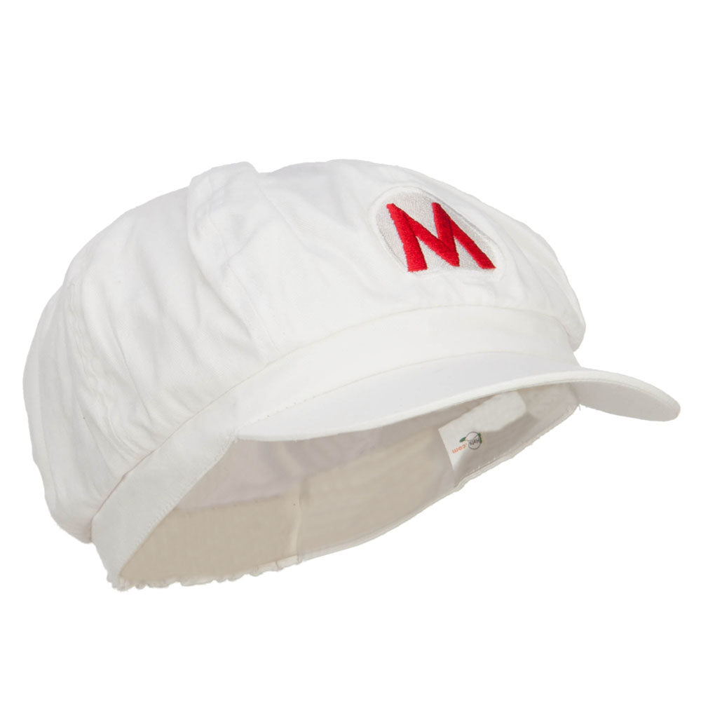 Big Size Fire Mario Luigi Embroidered Newsboy