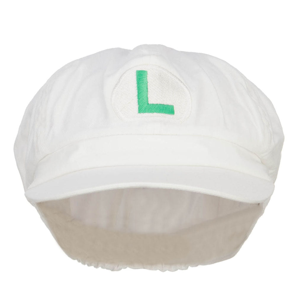 Big Size Fire Mario Luigi Embroidered Newsboy