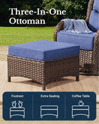 Luxury Outdoor Patio Furniture Set with Thick Cushions