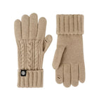 Cable Knit Touchscreen Gloves
