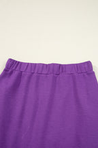 Pink Half Zip Sporty Pullover Mini Skirt 2pcs Outfit
