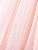 Children's Flower Round Neck Tulle Dress