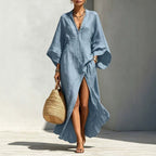 Women's Batwing Sleeve Loose Maxi Resort Dress