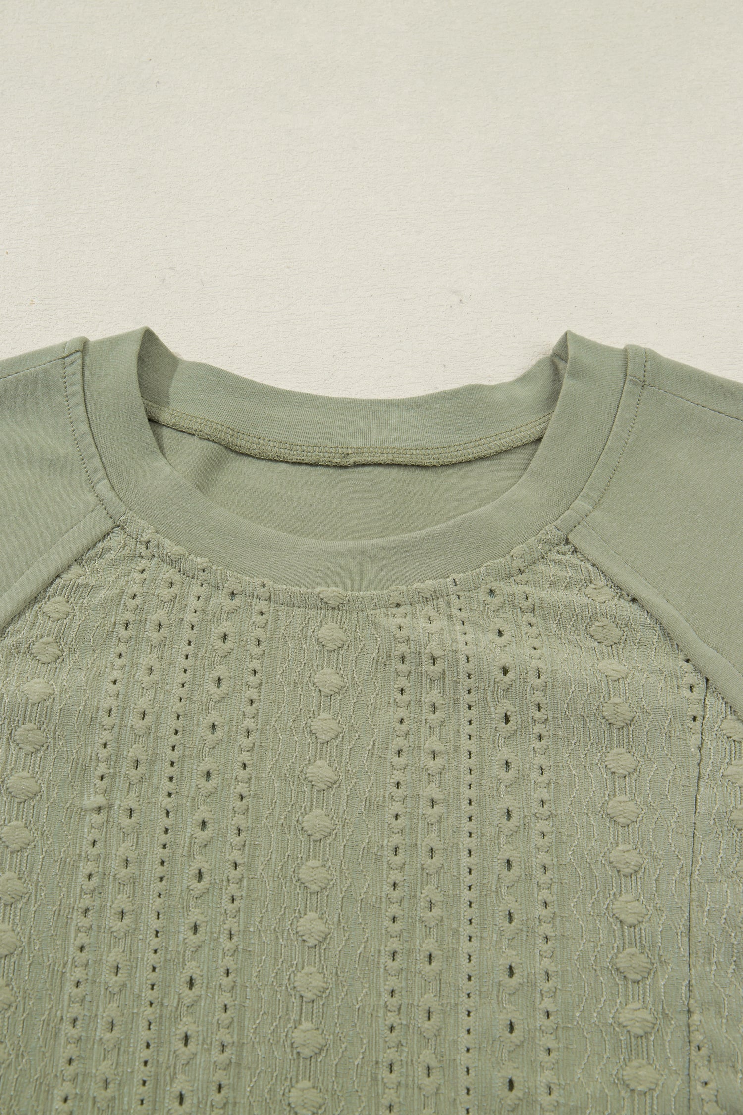 Laurel Green Jacquard Frilled Ruffled Long Sleeve Mini Dress